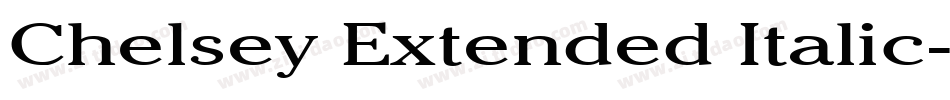 Chelsey Extended Italic字体转换